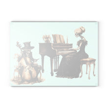 Load image into Gallery viewer, Elegant Skeleton Musicians Glass Cutting Board