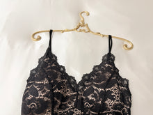 Load image into Gallery viewer, Black Lace Dress with Spaghetii Straps