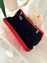 Load image into Gallery viewer, Vintage Red Clutch