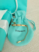 Load image into Gallery viewer, Tiffany & Co Pierced Atlas Bracelet 18k Gold W Diamond