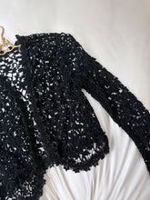 Load image into Gallery viewer, Vintage Crystal Crochet Jacket
