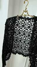Load image into Gallery viewer, Vintage Crystal Crochet Jacket