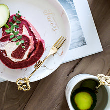 Load image into Gallery viewer, Gold Royalty Spoon & Fork