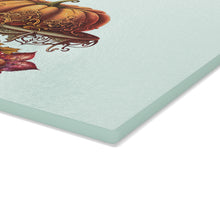 Load image into Gallery viewer, Vintage Autumn Pumpkin Glass Cutting Board
