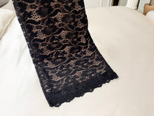 Load image into Gallery viewer, Black Lace Dress with Spaghetii Straps
