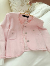 Load image into Gallery viewer, Blush Pink Classic Zara Short and Jacket Set
