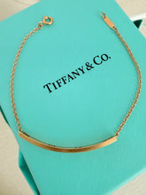 Load image into Gallery viewer, Tiffany &amp; Co Pierced Atlas Bracelet 18k Gold W Diamond
