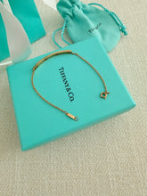 Load image into Gallery viewer, Tiffany &amp; Co Pierced Atlas Bracelet 18k Gold W Diamond
