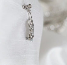 Load image into Gallery viewer, Violin Rhinestone Brooch  Pin
